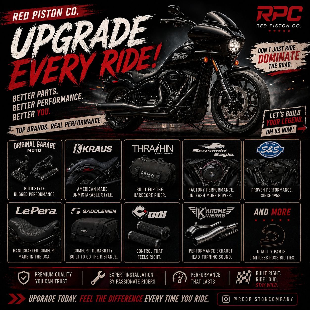 Red Piston Co. accessories brand partners
